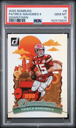 2025 Patrick Mahomes II #8 Donruss Downtown PSA 10.0