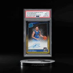 2018 Donruss Optic Choice Black Gold Jalen Brunson ROOKIE AUTO DNA 7 1/8 #179 PSA 9 MINT