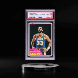 1981 Topps Basketball Kareem Abdul-Jabbar #20 PSA 8 NM-MT