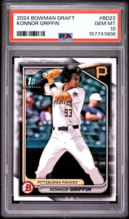 2024 Konnor Griffin #BD-22 Bowman Draft PSA 10.0