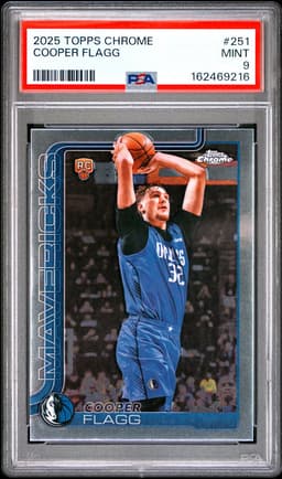 2025 Cooper Flagg #251 Topps Chrome PSA 9.0