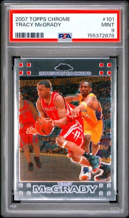 2007 Tracy McGrady #101 Topps Chrome PSA 9.0