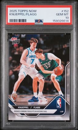 2026 Topps Now #152 Kon Knueppel / Cooper Flagg PSA 10