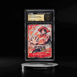 2022 One Piece Japanese Promo Pack Vol. 2 Portgas D. Ace #P-028 CGC 10 PRISTINE