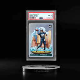 2024 Panini Donruss Downtown Drake Maye #13 PSA 8