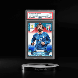 2014 Panini Prizm World Cup Red White Blue Power Plaid Andrea Pirlo #128 PSA 10