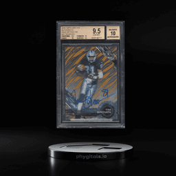 2015 Topps High Tek Gold Diffractor Tim Brown AUTO /50 #18 BGS 9.5 GEM MINT
