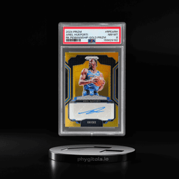 2024 Panini Prizm Rookie Penmanship Gold Prizm Ariel Hukporti #RPEARH 3/10 PSA 8