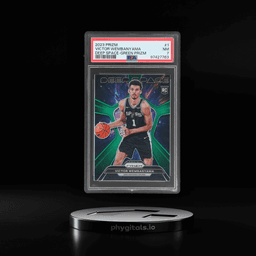 2023 Panini Prizm Deep Space Green Prizm Victor Wembanyama #1 PSA 7