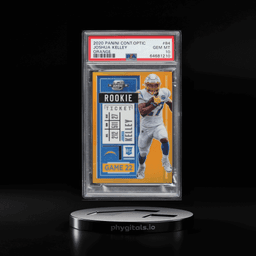 2020 Panini Contenders Optic Orange Joshua Kelley ROOKIE JERSEY # 27/50 #84 PSA 10 GEM MINT