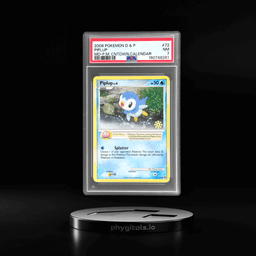 2008 Pokemon Diamond and Pearl Majestic Dawn Pokemon Countdown Calendar Piplup #72 PSA 7