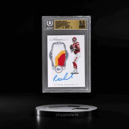 2017 Panini Flawless '19 Black Box Rookie Patch Autograph Silver Patrick Mahomes II #RP-PM 1/1 BGS 9.5