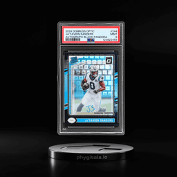 2024 Donruss Optic Rated Rookie Rps Autograph Black Pandora Ja'Tavion Sanders #244 13/25 PSA 9