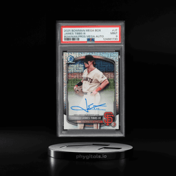 2025 Bowman Mega Box James Tibbs III PROSPECT AUTO #BMA-JT PSA 9 MINT