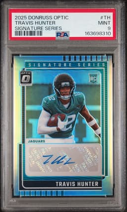 2025 TRAVIS HUNTER #TH DONRUSS OPTIC SERIES PSA 9.0