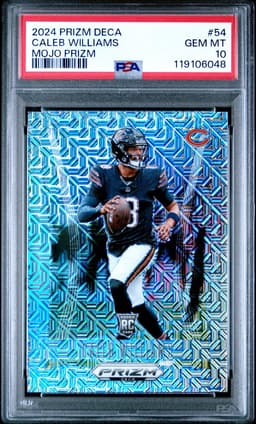 2024 Caleb Williams #54 Prizm Deca Mojo PSA 10.0