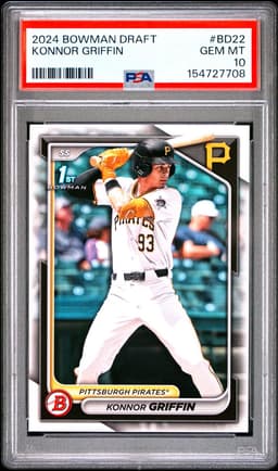2024 KONNOR GRIFFIN BOWMAN DRAFT PSA 10.0