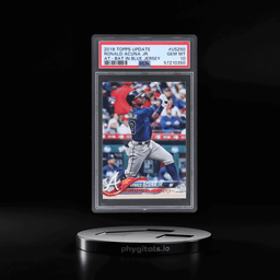 2018 Topps Update At Bat In Blue Jersey Ronald Acuna Jr. #US250 PSA 10