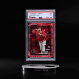 2024 Topps Chrome Sapphire Red Jordan Lawlar ROOKIE /5 #451 PSA 9 MINT