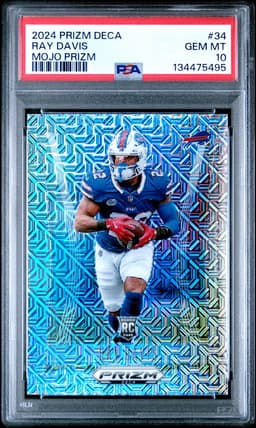 2024 Ray Davis #34 Prizm Deca Mojo PSA 10.0
