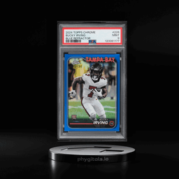 2024 Topps Chrome Blue Refractor Bucky Irving ROOKIE /150 #226 PSA 9 MINT