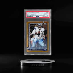 2025 Topps Chrome Autograph Gold Refractor Dak Prescott #BADP 12/50 PSA 10