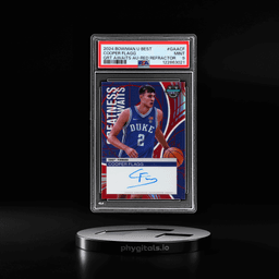 2024 Bowman's Best University Greatness Awaits Autographs Red Refractors Cooper Flagg #GAACF 4/5 PSA 9