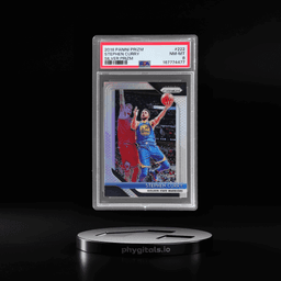 2018 Panini Prizm Silver Prizm Stephen Curry #222 PSA 8