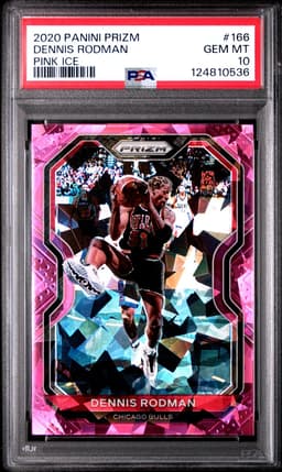 2020 Dennis Rodman #166 Prizm Pink Ice Prizm PSA 10.0