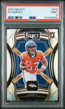 2024 RJ Harvey #510 Select PSA 9.0