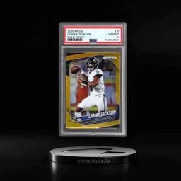 2025 Panini Prizm Gold Prizm Lamar Jackson #78 5/10 PSA 10