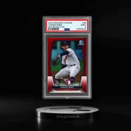 2023 Bowman Chrome Red Refractor Tanner Bibee #88 4/5 PSA 9