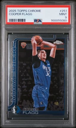 2025 Cooper Flagg #251 Topps Chrome PSA 9.0