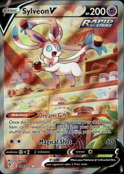 2021 Sylveon V #184 Evolving Skies