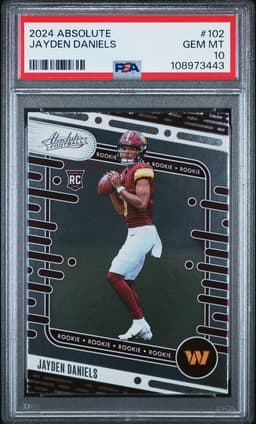 2024 Panini Absolute #102 Jayden Daniels PSA 10