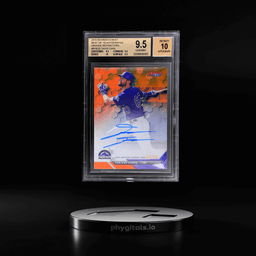 2016 Bowman's Best Best of '16 Autograph Orange Refractor David Dahl #B16DD 4/50 BGS 9.5