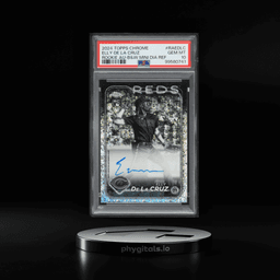 2024 Topps Chrome B & W Mini Dia Refractor Elly De La Cruz ROOKIE AUTO #RAEDLC PSA 10 GEM MINT