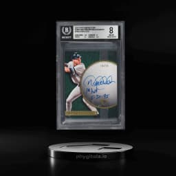 2024 Topps Diamond Icons Iconic Firsts Inscription Derek Jeter AUTO /15 #IFADJ BGS 8 NM-MT
