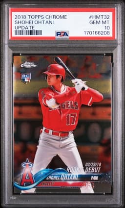 2018 Shohei Ohtani #HMT32 Topps Chrome Update PSA 10.0