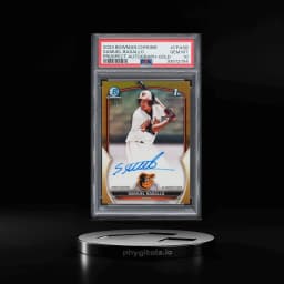 2023 Bowman Chrome Gold Refractor Samuel Basallo ROOKIE AUTO /50 #CPASB PSA 10 GEM