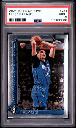 2025 Cooper Flagg #251 Topps Chrome PSA 9.0