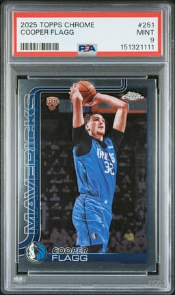 2025 Cooper Flagg #251 Topps Chrome PSA 9.0