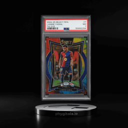 2024 Select FIFA Terrace Tie-Dye Prizm Lamine Yamal /25 #7 PSA 7 NRMT