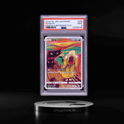 2018 Pokemon Japanese Sun & Moon Promo Munch A Retrospective Scream Psyduck #286 PSA 9 MINT
