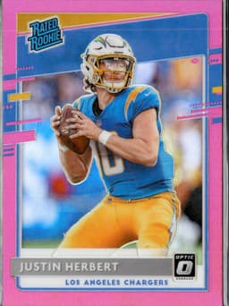 2020 Justin Herbert #153 Donruss Optic Pink