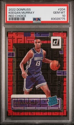 2022 Keegan Murray #204 Donruss Choice Red PSA 10.0