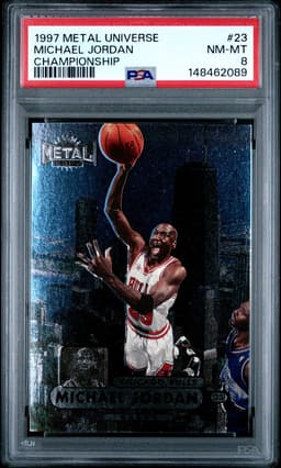 1997 Michael Jordan #23 Metal Universe Championship PSA 8.0