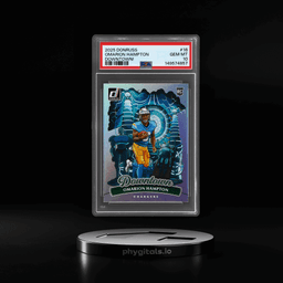 2025 Panini Donruss Downtown Omarion Hampton #16 /10 PSA 10