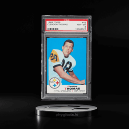 1969 Topps Football Clendon Thomas #42 PSA 8 NM-MT