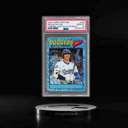 2026 Topps Heritage Chrome Light Blue Sparkle Shohei Ohtani #290 PSA 10